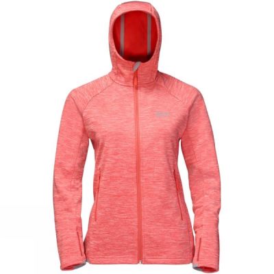 Chaquetas Jack Wolfskin La Cumbre Trail Mujer - Coral - Chile XDJ432518